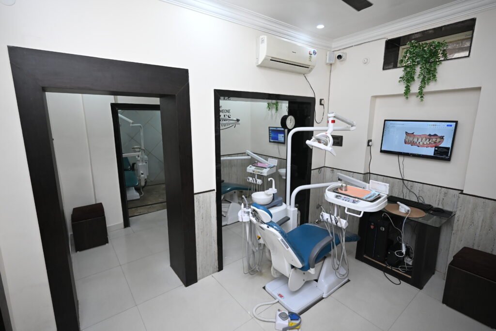 Advanced dental chair setup at Smileography, Jabalpur
